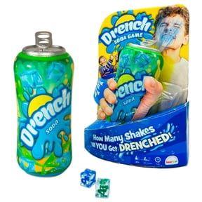 Drench Soda Game - Interactive Game of Chance. Roll Dice, Shake Can & Pull The Tab! The Last Person To Stay Dry Wins!