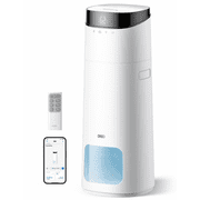 DREO 16L Smart Humidifier Large Room 1000 ft , 130H Cool Mist Humidifiers for Bedroom Plants Baby, Top Fill, Remote/Touch/Voice & APP Control, Self-Cleaning Tank, 30dB, RGB Light, HM755S White