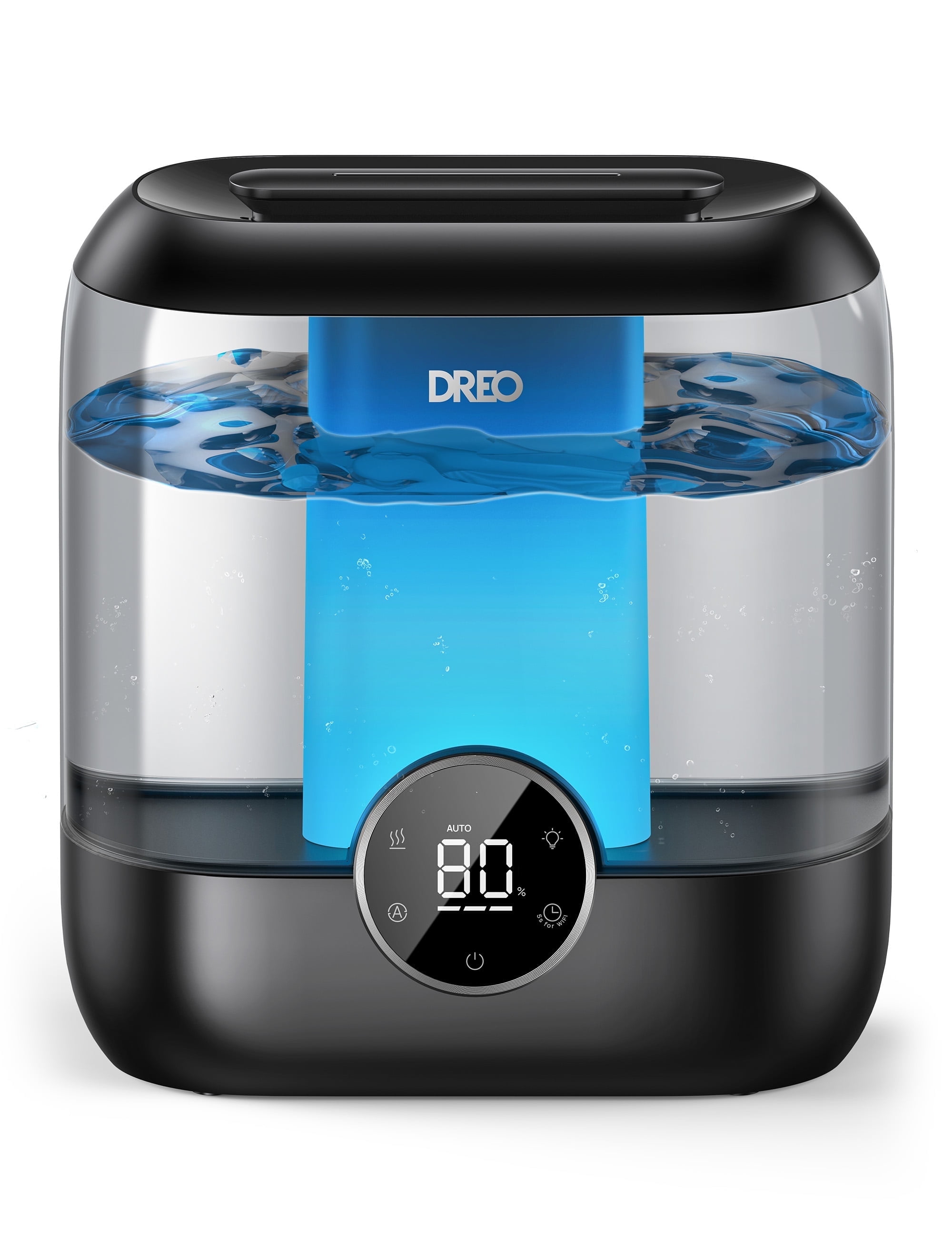 Dreo 6L Humidifiers for Bedroom, Quiet Supersized Cool Mist Ultrasonic Humidifier with Diffuser, 60 Hour Runtime for Home, Nursery, Plant, Black