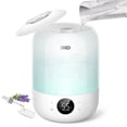 thumbnail image 1 of DREO Cool Mist Humidifier for Room, 3.7L Top-Fill & 35H Runtime Ultrasonic Humidifier, Custom Humidity Setting, Light Indicator & Aroma Tray, 26dB Quiet Humidifier for Home, Baby Bedroom, White, 1 of 8