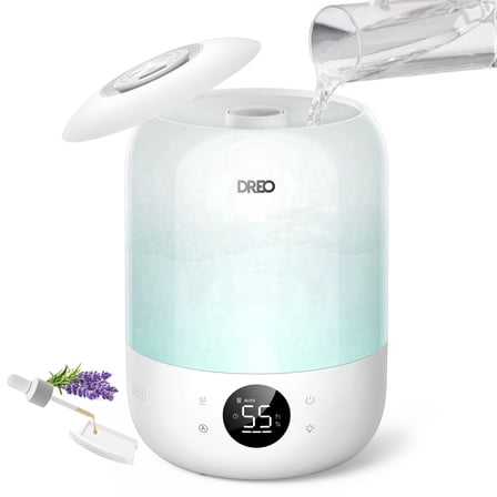 Govee, Smart Mini Humidifier for Baby Nursery, 2.2L Top-Fill Design ...