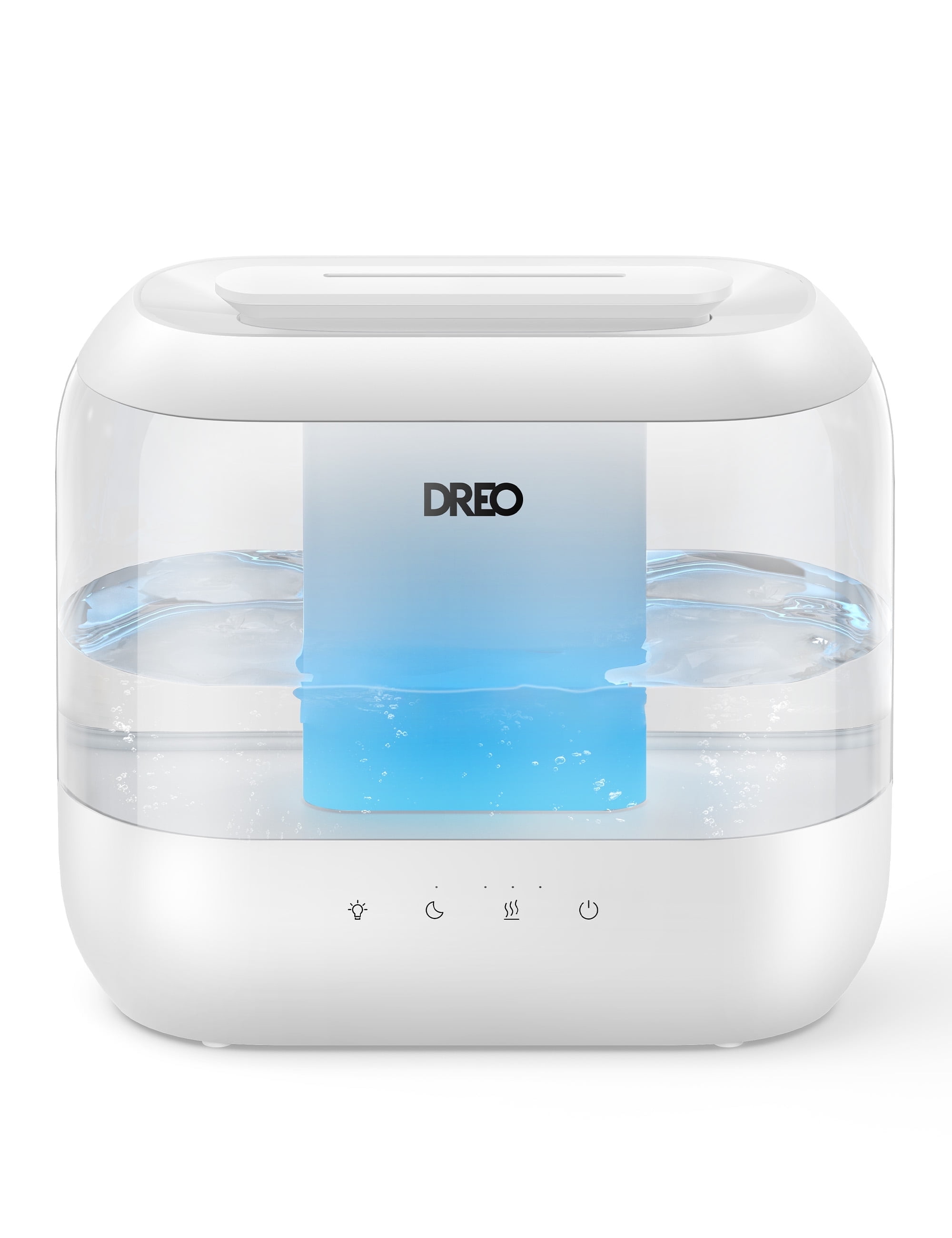 White Ultrasonic Cool Mist Humidifier with Oil Diffuser and Nightlight