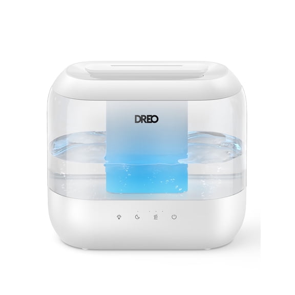 Dreo Humidifiers for Bedroom, Top Fill 4L Supersized Cool Mist Humidifier with Oil Diffuser and Nightlight, 32H Runtime, Quiet Ultrasonic Humidifiers for Home, Large Room, Baby Nursery and Plants