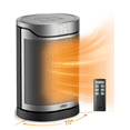 thumbnail image 1 of Dreo Portable Space Heaters for Home, 1500W PTC Electric Heater with 2S Fast Heating, 34dB Ultra Quiet, 70℃ Oscillation, Thermostat for Inside, ECO, 12h Timer, Remote, Office, 1 of 6