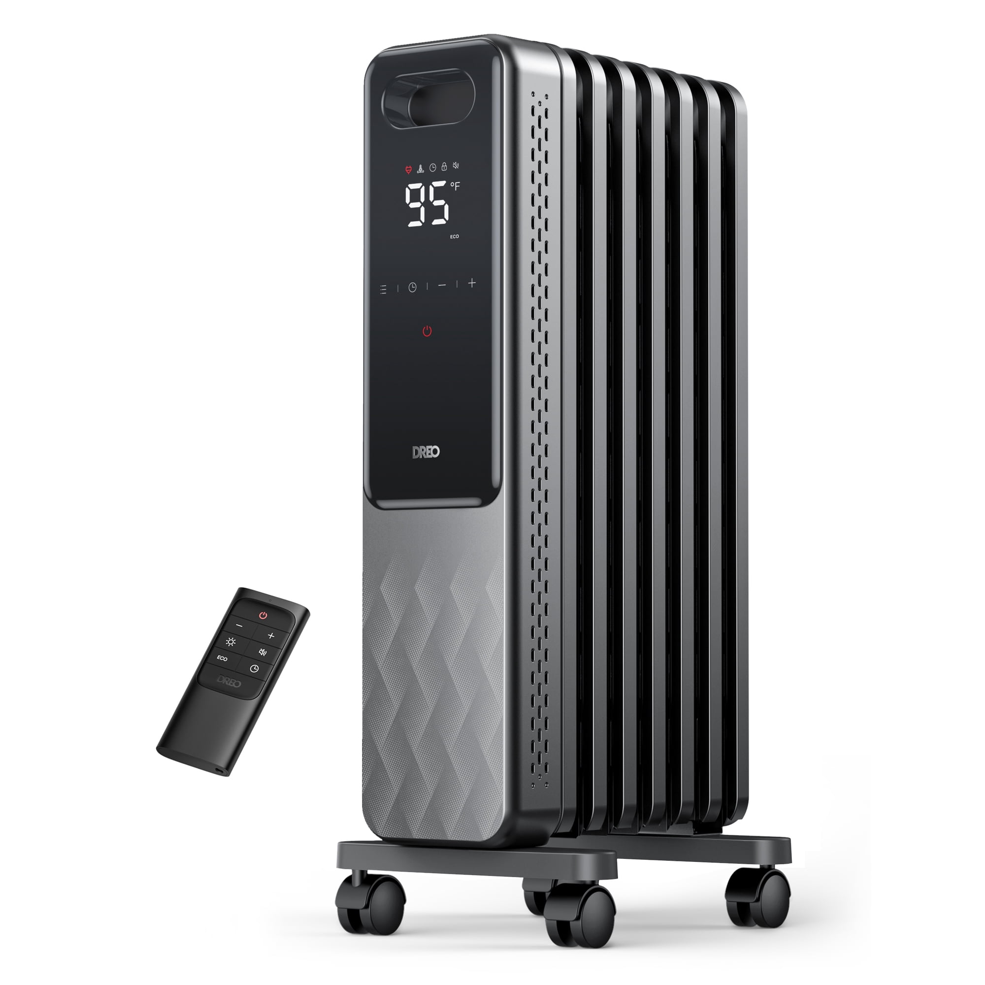 Dreo Radiator Heater, 2023 New 1500W Electric Portable Space Oil Filled  Heater with Remote Control for Home, 4 Modes, Overheat u0026 Tip-over  Protection, 24h Timer, Digital Thermostat, Quiet, Indoor - Walmart.com