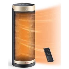 Dreo Space Heater, 1500W Ptc Ceramic Heaters for Indoor Use with Remote, 70° Oscillation, 1-12H Timer, Electric Heaters with Thermostat, Fast and Safe Portable Heater for Office, Bedroom, Large Room