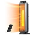 thumbnail image 1 of DREO Space Heater for Inside, Electric Heater for Home with Remote, 24" 11ft/s Fast Quiet Heating, 3 Modes, Safe Energy Efficient Heaters for Large Room, Bedroom, Silver, 1 of 8