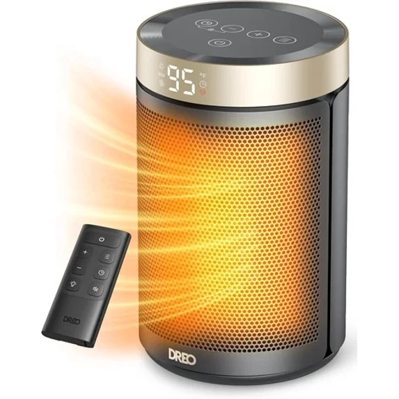 Dreo Space Heater, Portable Electric Heaters for Indoor Use 10 inch, Gold
