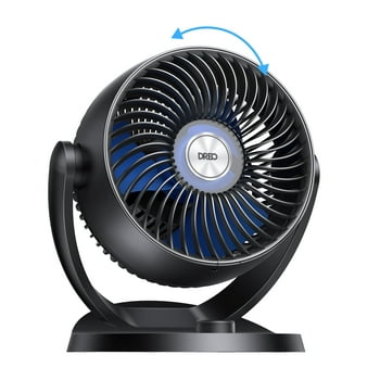 Dreo 12 inch Table Fans for Home, Whole Room Air Circulator Fan, 70ft Powerful Airflow, 120° Adjustable Tilt, 28db Low Noise, 3 Speeds, Quiet TurboPoly™  Desk Fan for Bedroom, Office
