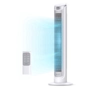 DREO Tower Fan for Home 40 inch, 90 Oscillating Bladeless Fan with Remote, 5 Speeds, 4 Modes, 12H Timer, LED Display with Touch Control, Quiet Floor Fan for Bedroom, White