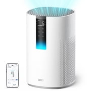 Dreo HEPA Air Purifier for Large Room up to 1600 Sq.ft/2H, Smart Purificador for Allergies and Asthma, Remove 99.97% Pet Hair, 5-Stage Filter with PM2.5 Air Quality Display, 18W DC Motor Energy-Save