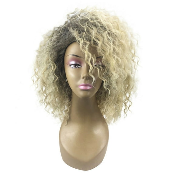 Dreparja Clearance Blonde Curly Wig American Wigs Soft Synthetic Wig For Fashion Women