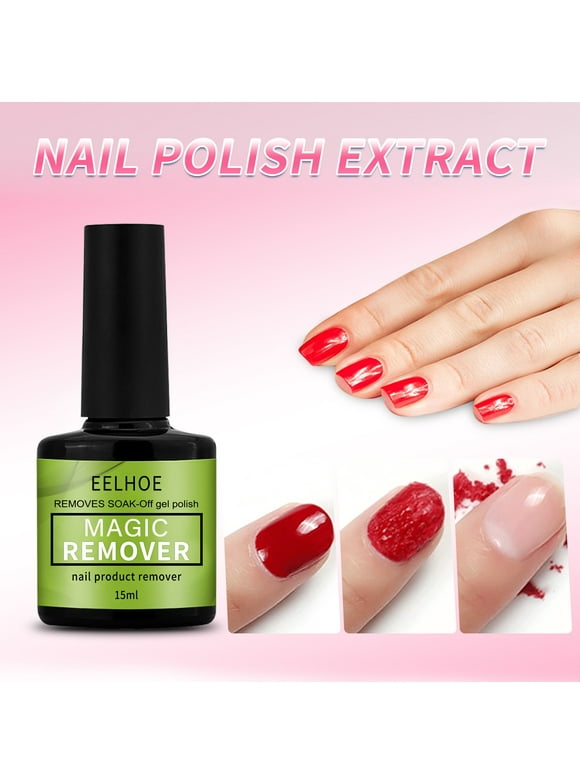 Dreparja Gel Nail Polish Remover, Gel Polish Remover Nail Gel Makeup Professional Nail Polish Remover Nail Care Oil Removal PrimerS Removal 15ml