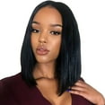 thumbnail image 1 of Dreparja Holiday Bob Style Human Fiber Hair Wig Brazilian Wig Short Hair Cover, 1 of 7