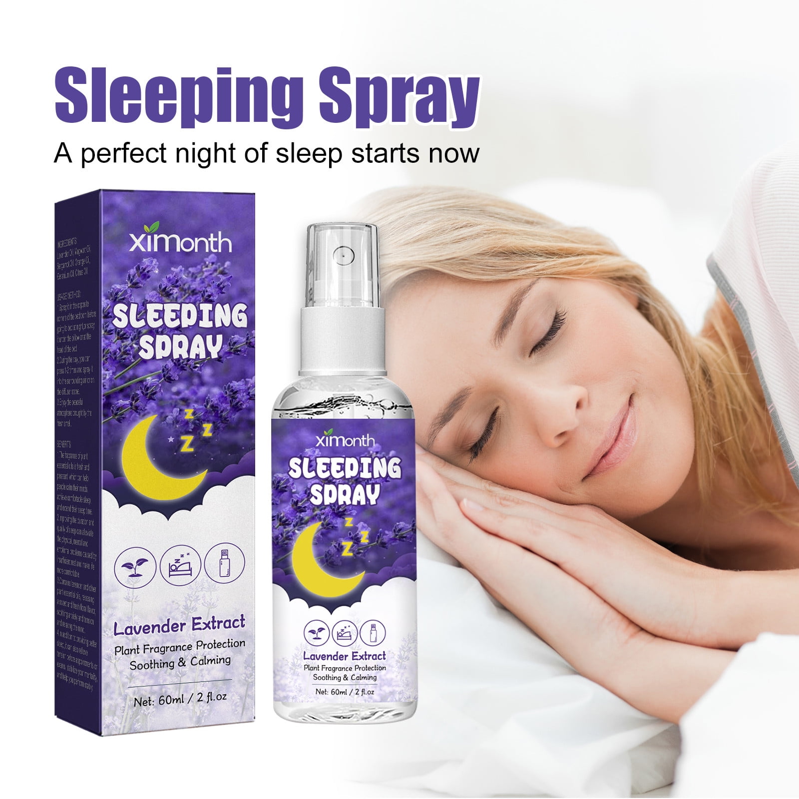 Dreparja Relax Lavender Spray for Sleep, Natural Linen Spray for