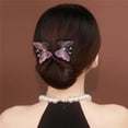 thumbnail image 1 of Dreparja Rhinestone Pearl Hair Bun Maker, Elegant Lazy Hair Curler, Crystal Hair Bun Maker, French Hairstyle Twist Bun Maker, Elegant Hair Accessories For Women Girls, 1 of 8
