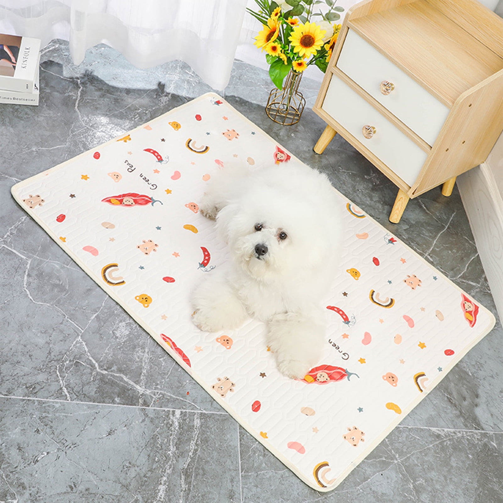 Dreparja Under 5 Pet Cooling Mat For Dogs CatsIce Silk Dog Cooling