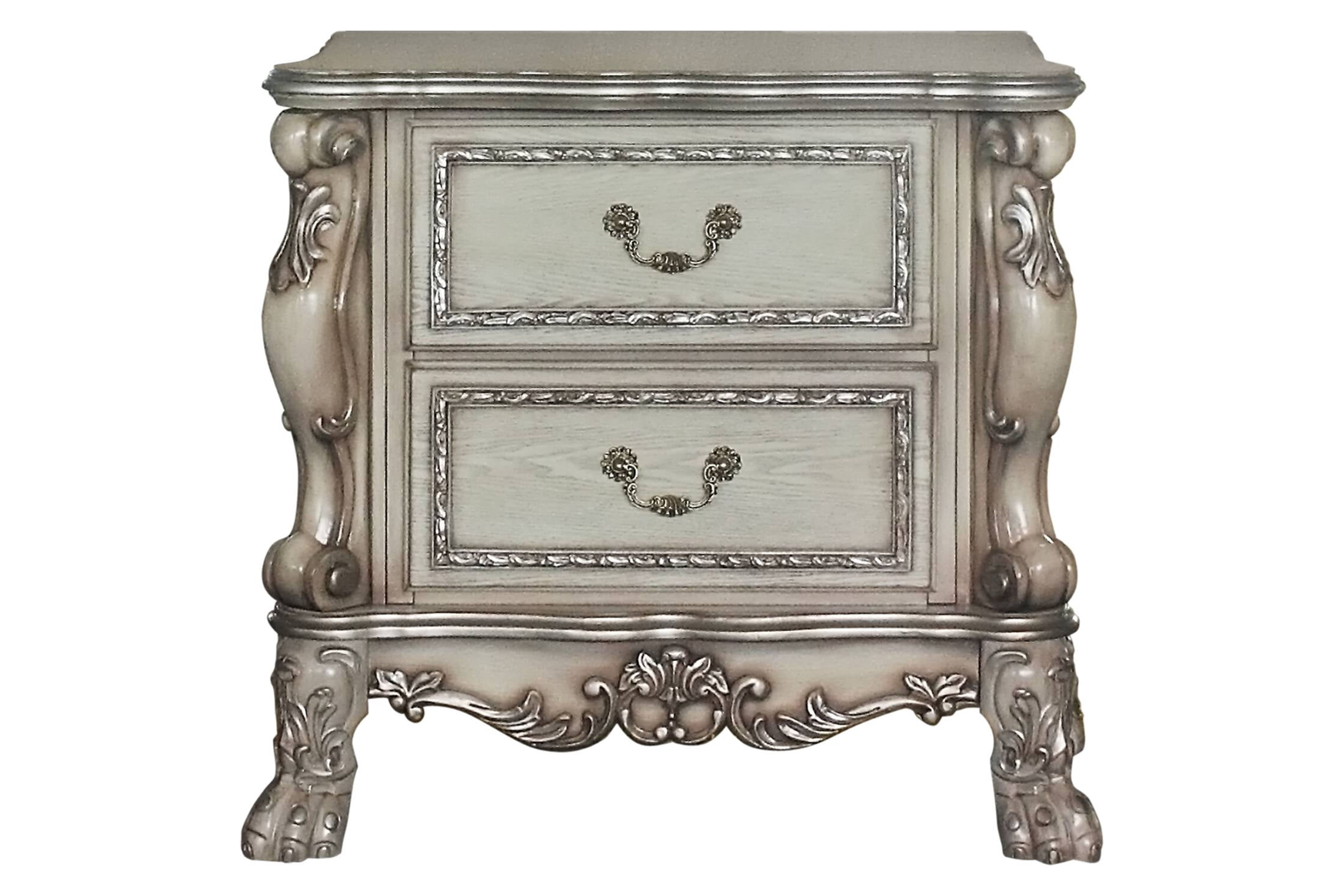 Dresden Nightstand in Vintage Bone White