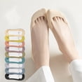 thumbnail image 1 of Dresfit 5 Pairs No Show Socks Gel Grip Invisible Low Cut Socks for Sneakers and Everyday Wear Green, 1 of 3