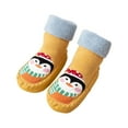 thumbnail image 1 of Dresfit Baby Animal Socks 2025 Cotton Cartoon Christmas Socks for Walking Winter Non Skid Indoor Sock Shoes Flat Slipper Socks Non Slip Floor Sock Blue 11, 1 of 2
