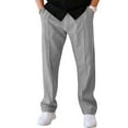 thumbnail image 1 of Dresfit Baggy Sweatpants Mens Wide Leg Pants Solid Drawstring Running Sweat Pants Summer 2026 Straight Leg Cotton Breathable Travel Trouser Light Gray M, 1 of 5