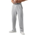 thumbnail image 1 of Dresfit Big and Tall Sweatpants Mens Wide Leg Pants Spring Straight Leg Drawstring Running Sweat Pants Uncuffed Breathable Solid Lounge Joggers with Pockets Light Gray XL, 1 of 4