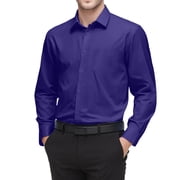 slim fit dress slacks Men's Utility Shirt - Maker in Light Blue Oxford Plaid Medium main image 1