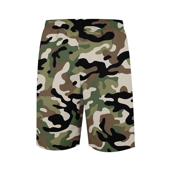 Dresfit Camo Shorts Men Knee Length Drawstring Hawaiian Shorts Summer 2026 Breathable Elastic Waist Bottoms Big and Tall Lounge Short Pants with Pockets 3XL