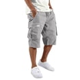 thumbnail image 1 of Dresfit Cargo Shorts Men Baggy Knee Length Shorts 2026 Summer Plus Size Drawstring Work Short Pants Big and Tall Multi Pocket Hiking Shorts 4XL, 1 of 5