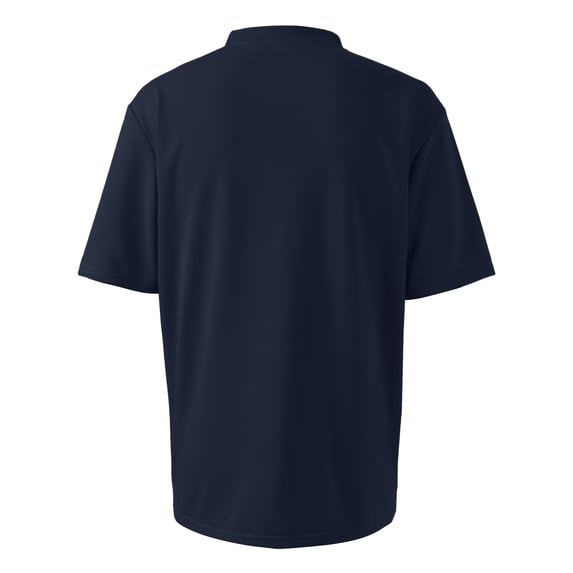 Dresfit Henley Shirt for Men Big and Tall Short Sleeve Button Down Shirts 2026 Summer Lightweight Workout Shirt Cotton Basic Stretch Tees Navy 3XL