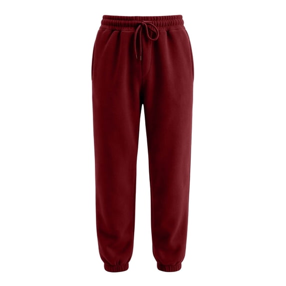 Dresfit Joggers for Men Drawstring Baggy Sweat Pants Fall Winter Elastic Cuffs Gym Pants Loose Fit Big and Tall Lightweight Athletic Pant with Pockets S
