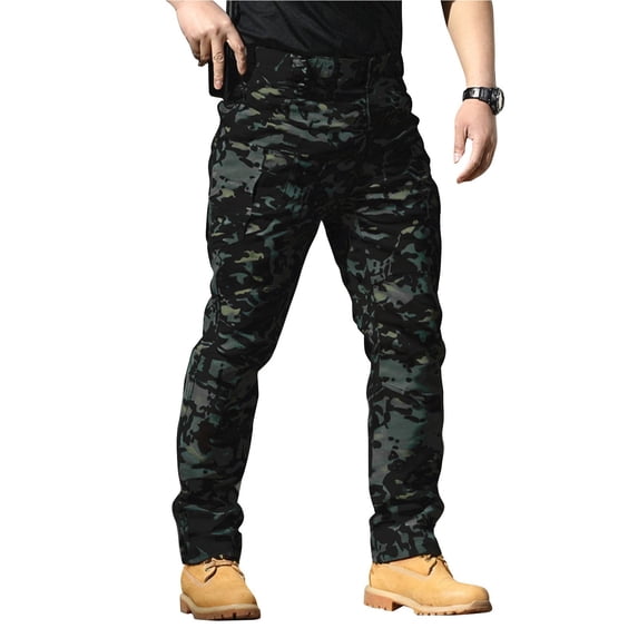 Dresfit Men's Athletic Sweatpants Big and Tall Waterproof Pants Straight Leg Quick Dry Hiking Joggers Stretch Open Bottom Yoga Trousers with Zipper Pockets Gray 2XL