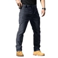 thumbnail image 1 of Dresfit Men's Cargo Pants Summer Waterproof Work Pants Big and Tall Water Repellent Travel Trousers Spring Loose Fit Ripstop Carpenter Pant with Multipockets Blue 2XL, 1 of 8