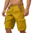 thumbnail image 1 of Dresfit Men's Cargo Shorts Knee Length Baggy Shorts Summer 2026 Solid Drawstring Running Short Pants Lightweight Relaxed Fit Hiking Bermuda Shorts with Pockets 3XL, 1 of 4