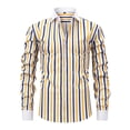 thumbnail image 1 of Dresfit Men's Dress Shirt Striped Button Down Shirts 2026 Big and Tall Long Sleeve Solid Shirt Spring Regular Fit Slim Fit Work Formal Tops Yellow XL, 1 of 6