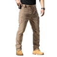 thumbnail image 1 of Dresfit Men's Work Pants 2026 Waterproof Cargo Pants Quick Dry Water Repellent Carpenter Trousers Spring Loose Fit Strech Travel Pant with Multipockets Khaki L, 1 of 9