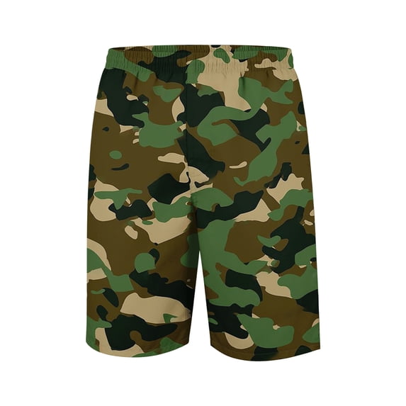Dresfit Mens Camo Shorts Knee Length Drawstring Beach Shorts Summer 2026 Lounge Elastic Waist Short Pants Breathable Big and Tall Bermuda Shorts with Pockets 3XL