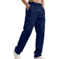 thumbnail image 1 of Dresfit Mens Cargo Pants Uncuffed Elastic Waist Baggy Sweatpants Casual 2026 Relaxed Fit Big and Tall Outdoor Trousers Loose Athletic Sweat Pants Navy 2XL, 1 of 7