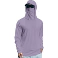 thumbnail image 1 of Dresfit Mens Hoodies with Mask Long Sleeve Hooded Hiking Shirts Summer 2026 Quick Dry Sun Protection Athletic Fishing Shirt Lightweight Solid Rash Guard XL, 1 of 3