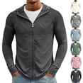 thumbnail image 1 of Dresfit Mens Zip Up Hoodie Hooded Long Sleeve Jacket Summer 2026 Mesh Hiking Hoodies Breathable Upf 50+ Sun Protection Fishing Sun Shirts S, 1 of 9