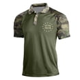 thumbnail image 1 of Dresfit Patriotic Polo Shirts Mens Short Sleeve Henley Camo Shirt 1776 - 2026 4th Of July Shirts Muscle Stars and Stripes 250 Anniversary Usa Graphic Tees Army Green XL, 1 of 3