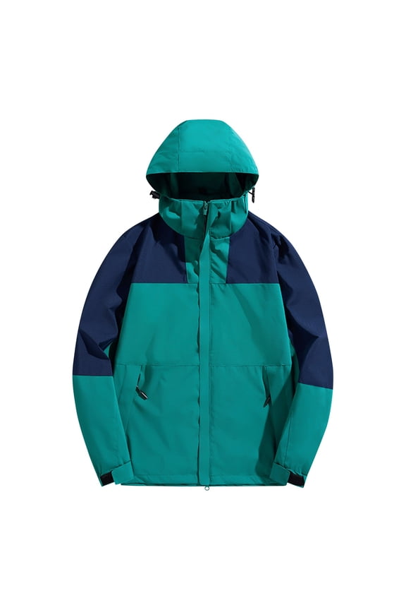 Rain Jacket Mens with Hood Sun Protection Long Sleeve Windbreaker Jacket 2026 Summer Hooded Zip Up Outdoor Outwear Waterproof Breathable Raincoats 5XL
