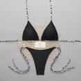 thumbnail image 1 of Dresfit Simple Two Piece Swimsuit for Women - Breathable Fabric Beach Set Black M, 1 of 5