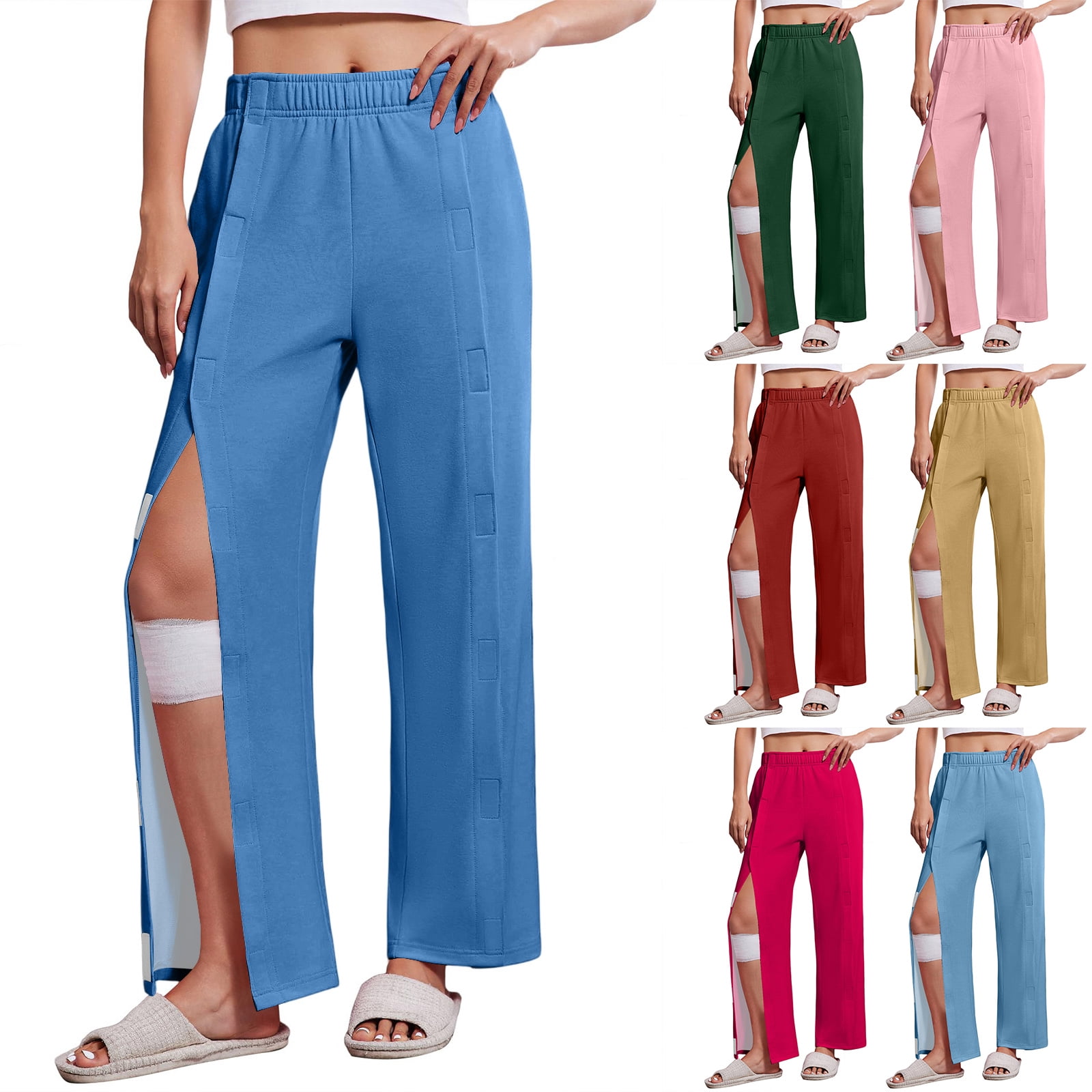 Dresfit Tear Away Pants for Women Adaptive Elastic Waist Pant Fall Easy ...