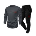 thumbnail image 1 of Dresfit Track Suits for Men Long Sleeve Crewneck Shirts & Pants Summer 2026 Slim Fit Gym 2 Piece Sets Loose Graphic Lightweight Tracksuit 2XL, 1 of 4