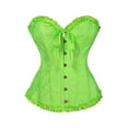 thumbnail image 1 of Dresfit Tummy Control Shapewear Women, Floral Strapless Renaissance Bustier Tops Lingerie Embroidered Off Shoulder Vintage Body Shaper Fluorescent Green 2XL, 1 of 3