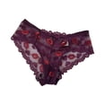 thumbnail image 1 of Dresfit Women's Breathable Letter Seamless Low Waist Underwear 2026 Briefs Red L, 1 of 3