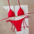 thumbnail image 1 of Dresfit Women's Minimalist One Piece Swimsuit - Soft Fabric Casual Swimwear Red M, 1 of 7