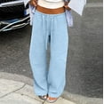 thumbnail image 1 of Dresfit Women's Wide Leg Sweatpants Baggy Drawstring Pants 2026 Summer Cooling Beach Pant High Waisted Long Flowy Trousers with Pockets S, 1 of 7