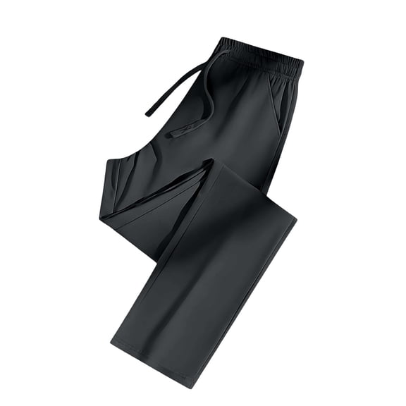 Dresfit Workout Pants Women Ice Silk Quick Dry Running Pants Summer Spring Breathable Beeswan Pants for Women Over 50 Plus Size Lounge Trousers Dark Gray M